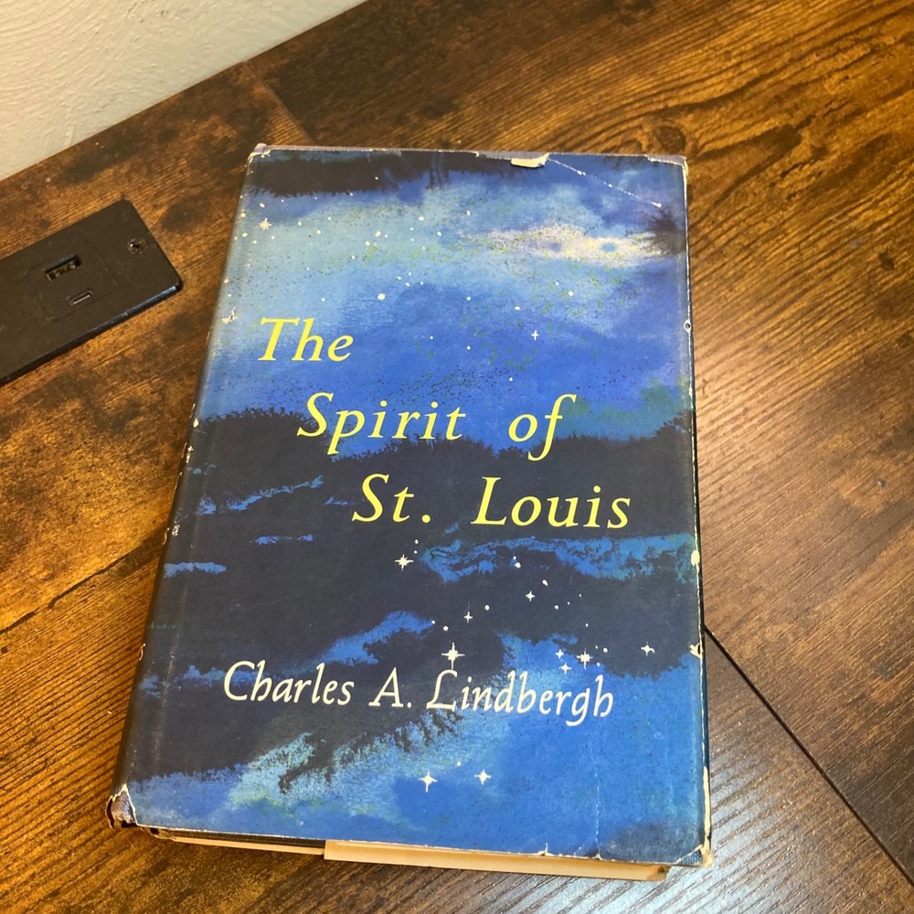 The Spirit of St Louis Charles A Lindbergh 1953 Book Scribners HC DJ Aviation